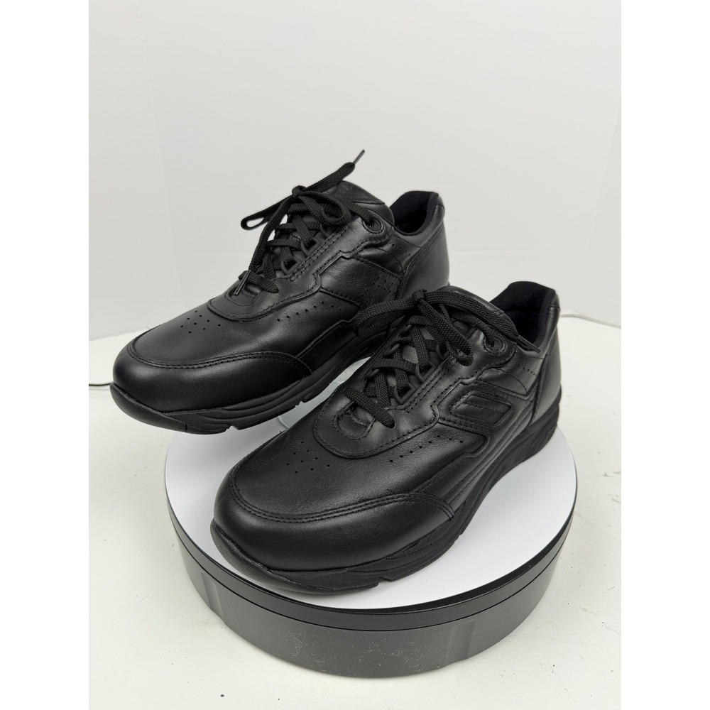 SAS Orthopedic Arch Support Black Leather Lace Up Walking Shoes Women's 10 M